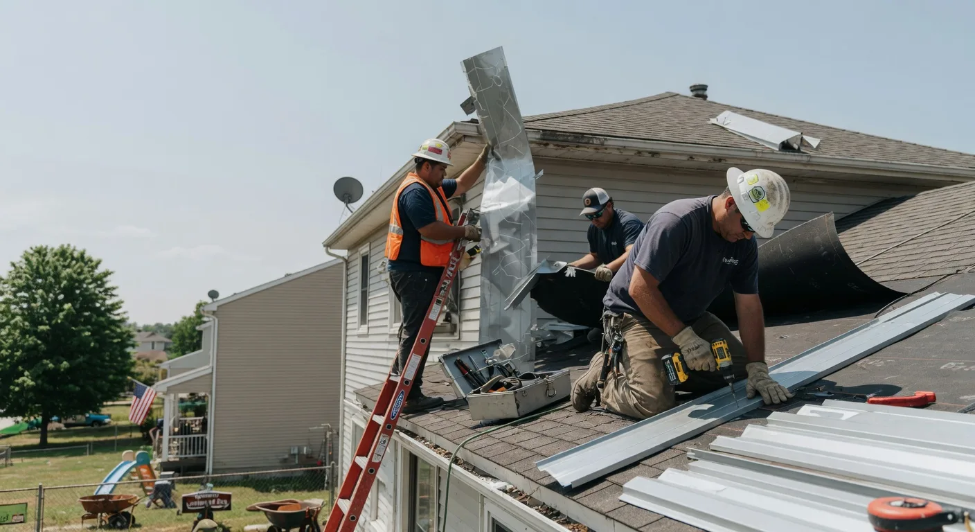 Storm Damage Metal Roof Repair in Bellville, GA